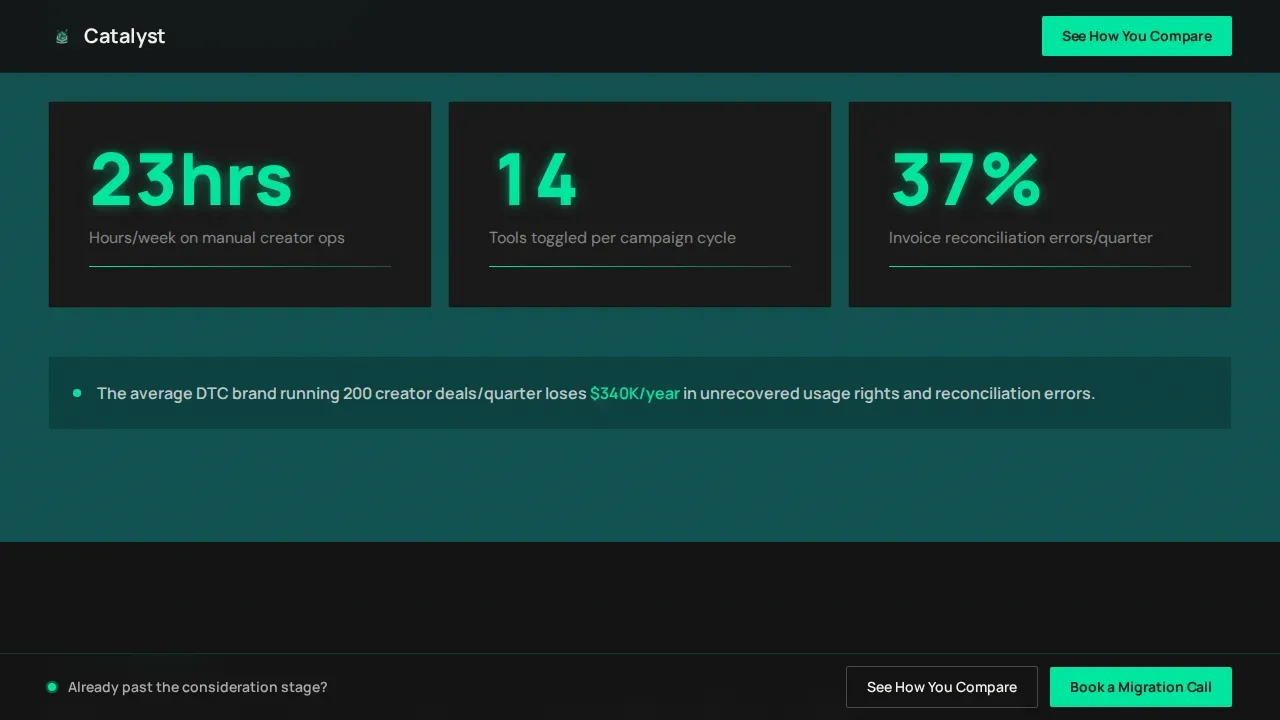 Dynamic Creator Platforms Landing Page Template