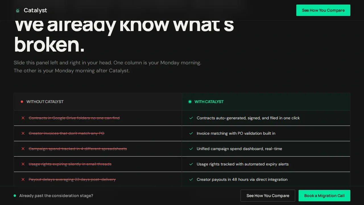 Dynamic Creator Platforms Landing Page Template