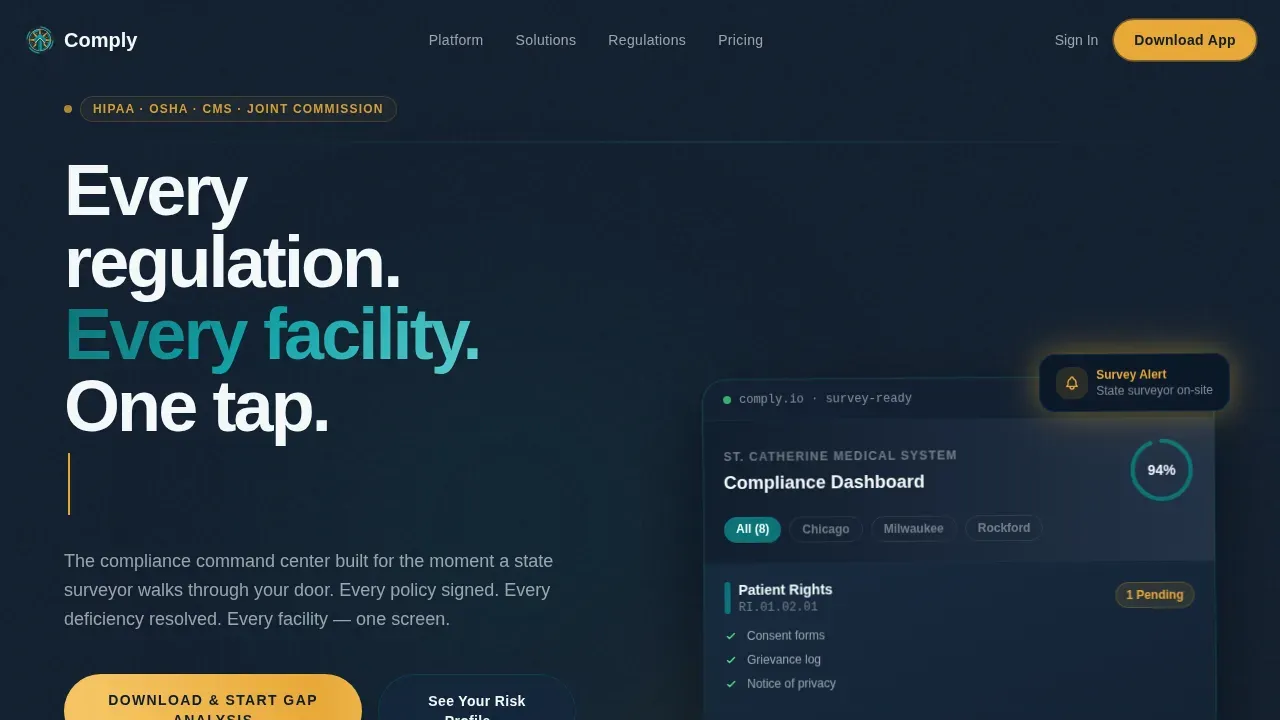 Integrated Health Systems Landing Page Template