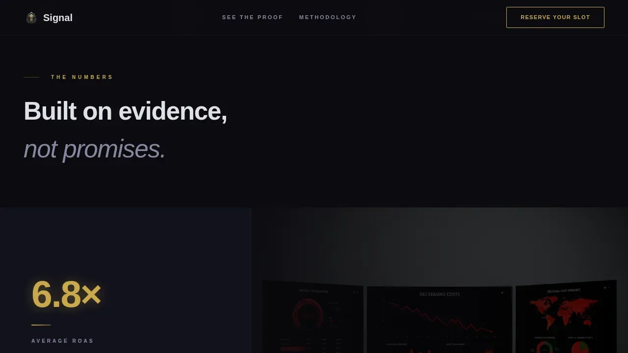 Performance Marketing Agency DTC & E-Commerce Website Template
