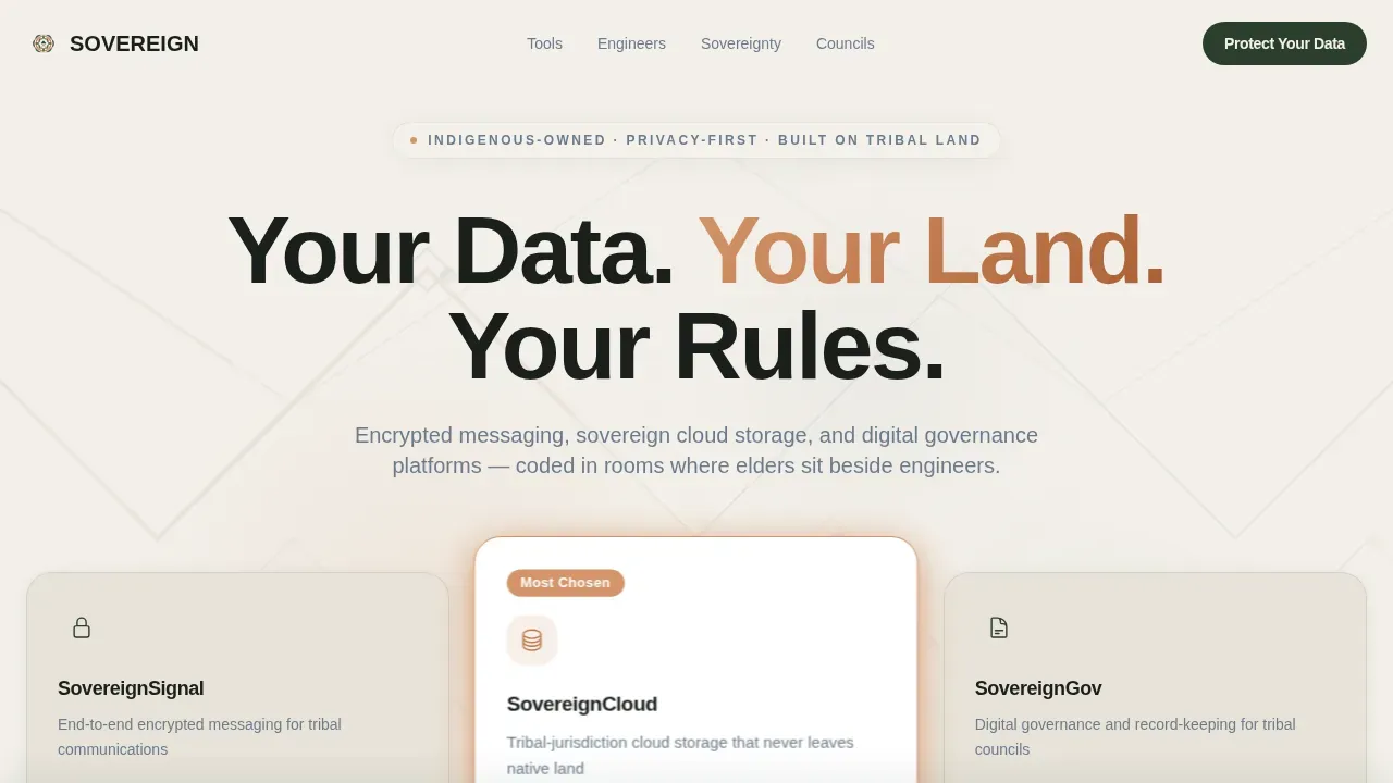 Indigenous-Owned Business Privacy Policy & Terms Website Template