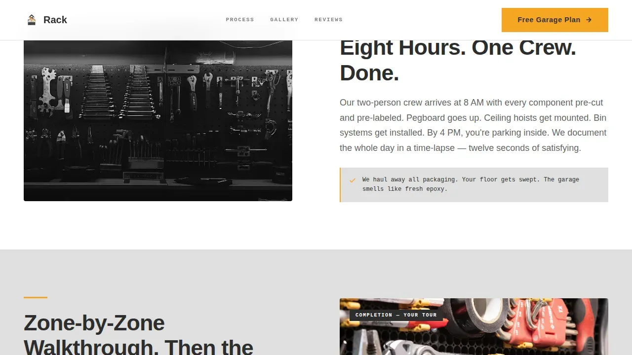 Smart Garage Solutions Landing Page Template