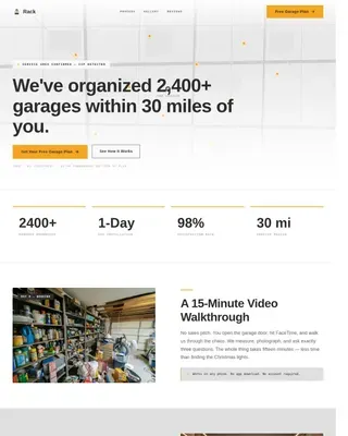 Smart Garage Solutions Landing Page Template