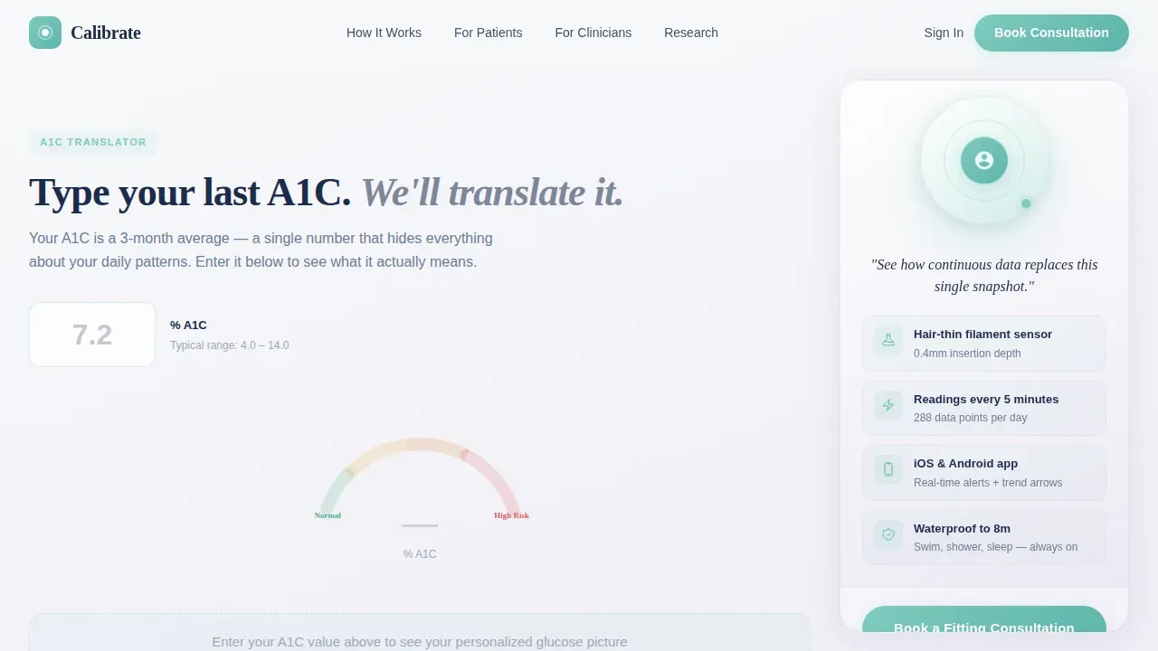 Precision Wellness Tracking Landing Page Template