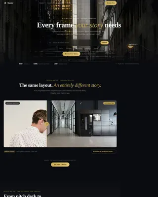 Premium Visual Assets Landing Page Template