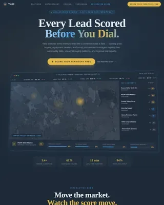 AI Farming Solutions Landing Page Template