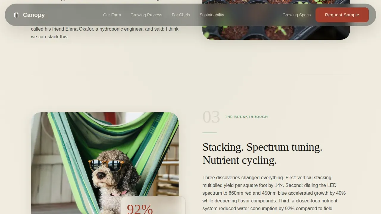 Grow Local Harvest Fresh Landing Page Template