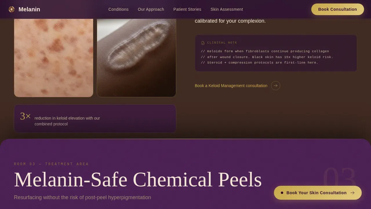 Dignified Dermatology Booking | Free Website Template | Rocket
