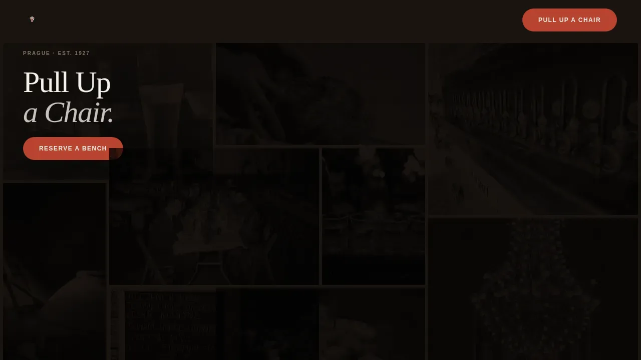 Warm Artisan Czech Beer Hall Landing Page Template