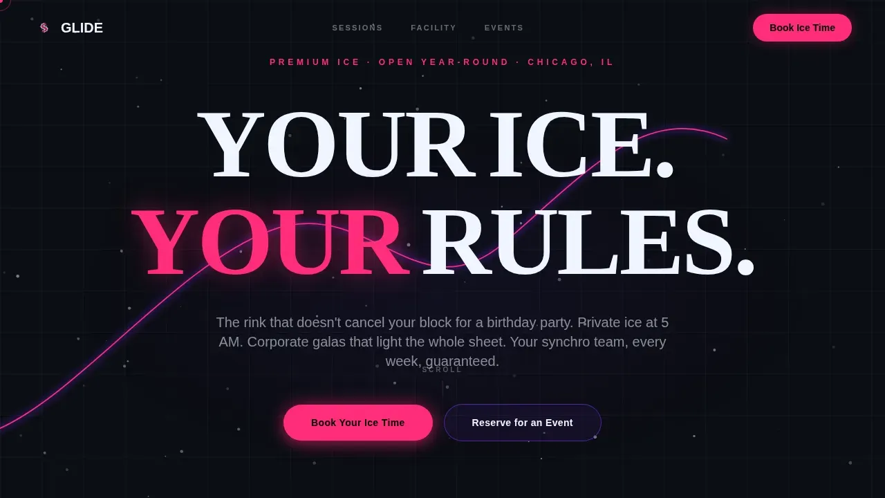Figure Skating Booking Website Template