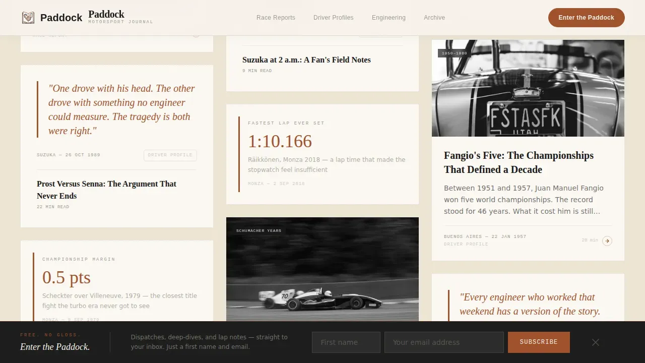 Certified Sports Blog Blog & Content Website Template
