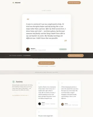 Psychologist Booking Website Template