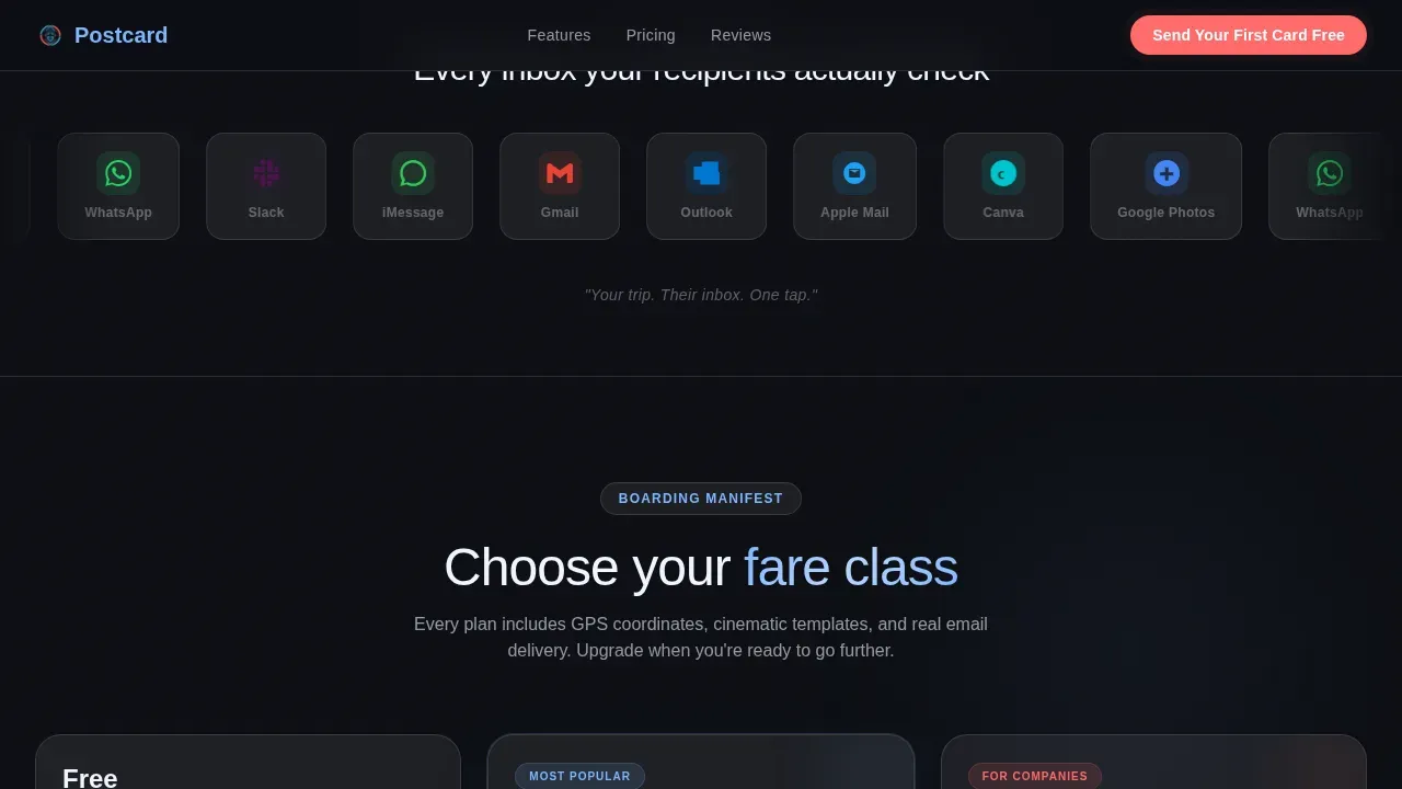 Cinematic Holiday Greeting Email Landing Page Template