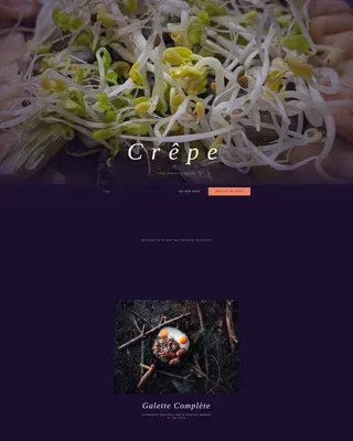 Luxe French Food Truck Booking Landing Page Template