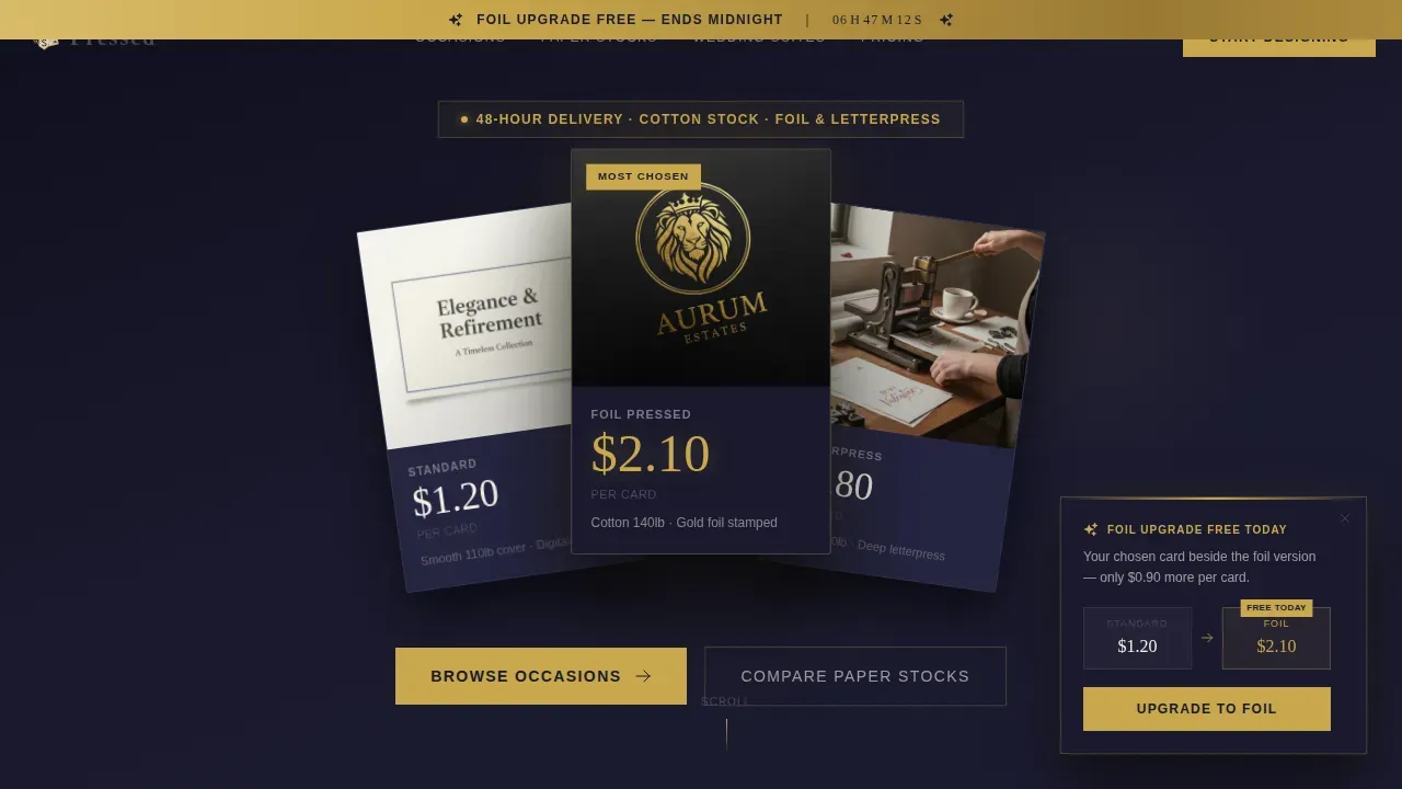 Premium Print-on-Demand Landing Page Template