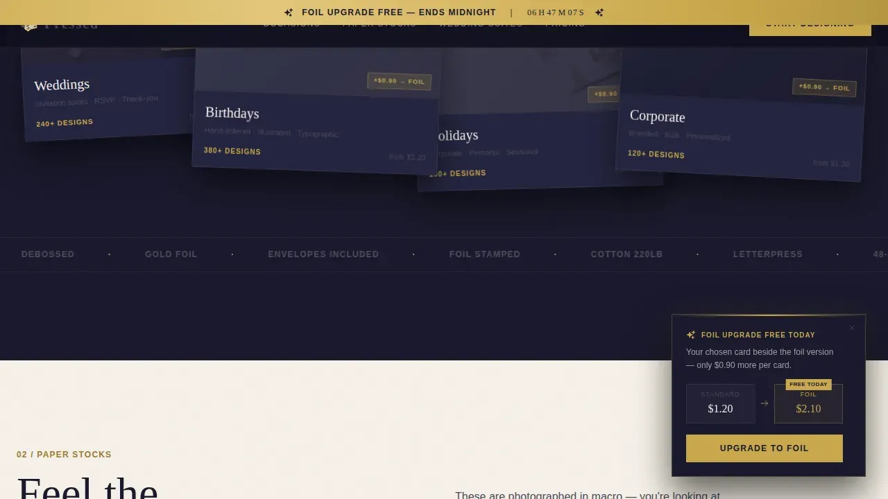 Premium Print-on-Demand Landing Page Template