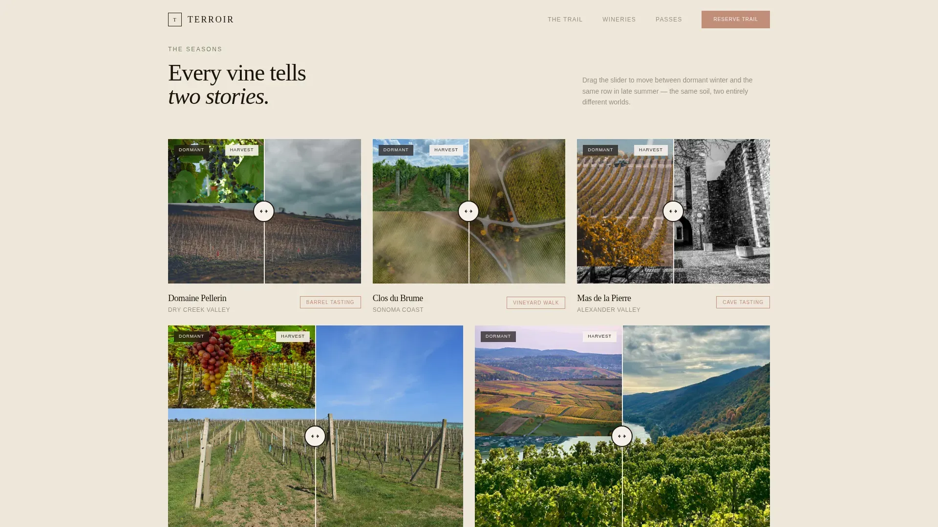 Winery & Wine Pricing Website Template
