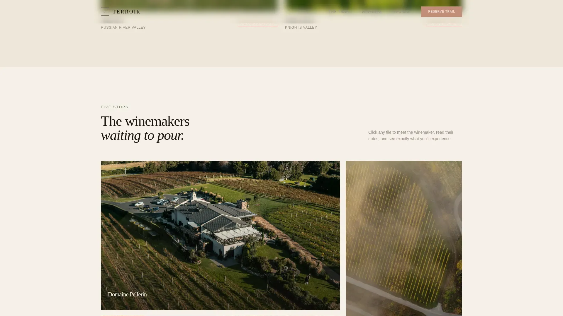 Winery & Wine Pricing Website Template