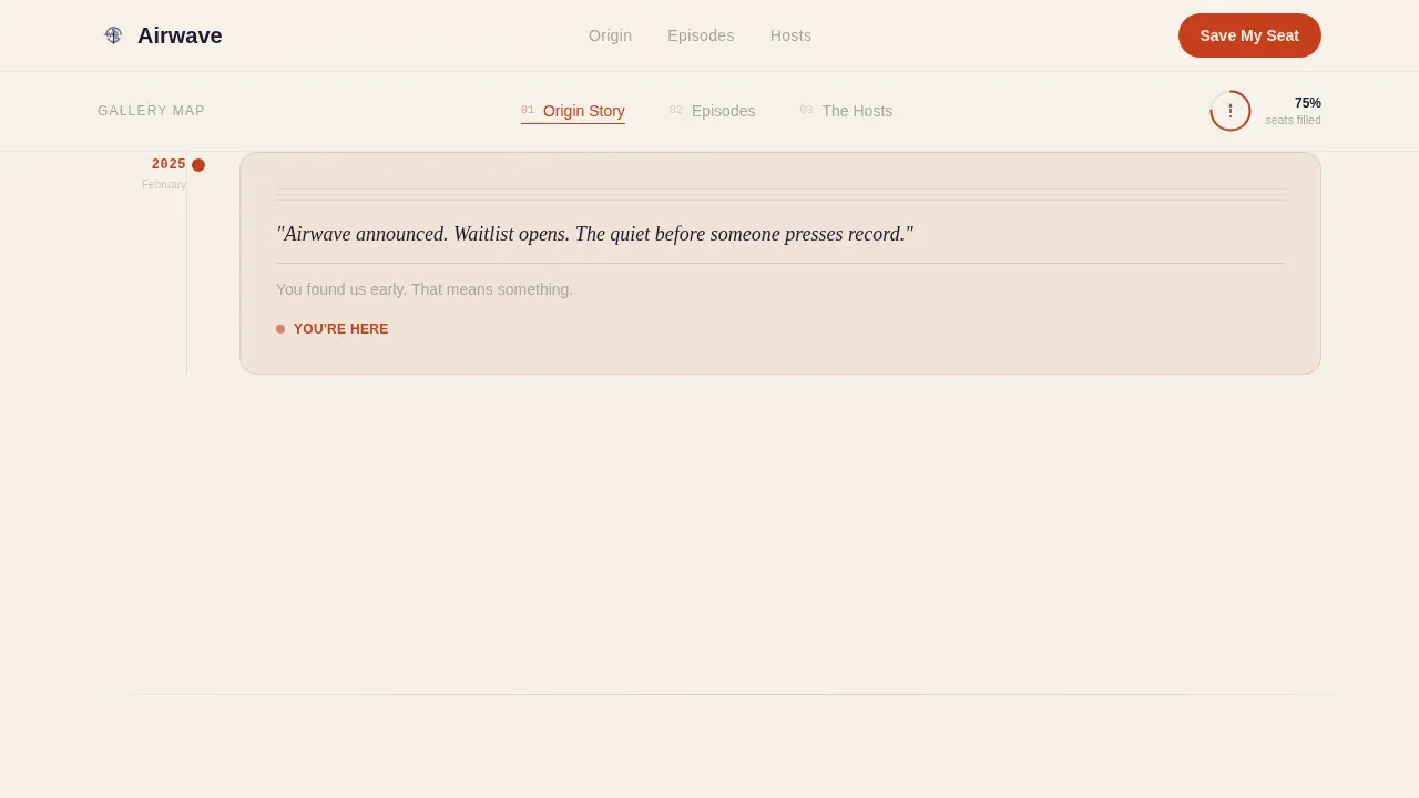 Heritage Podcast Community Landing Page Template