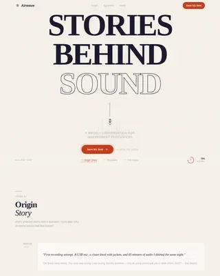 Heritage Podcast Community Landing Page Template