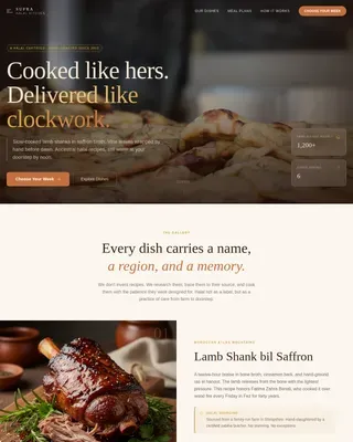 Authentic Halal Delivery Landing Page Template