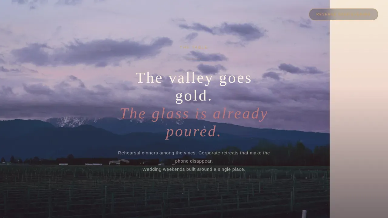Luxe Estate Winery Landing Page Template