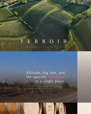 Luxe Estate Winery Landing Page Template