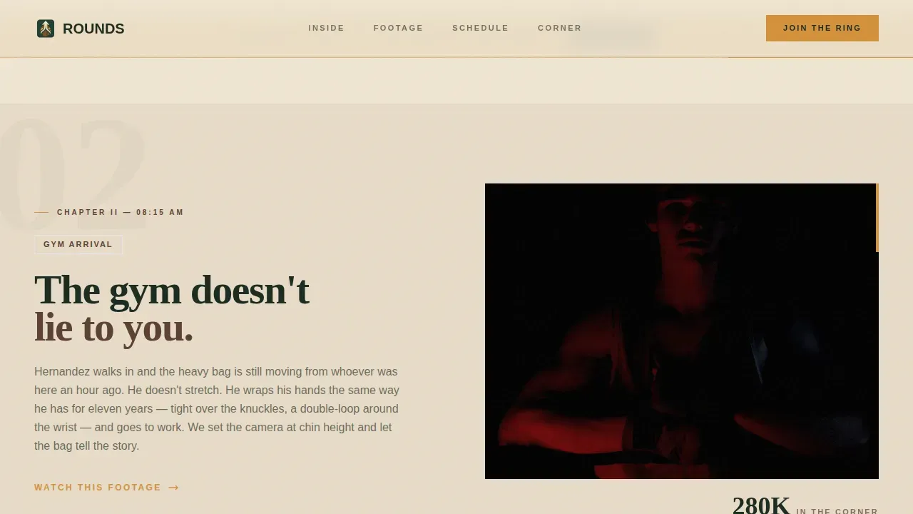 Raw Boxing Fitness Landing Page Template