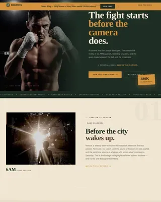 Raw Boxing Fitness Landing Page Template