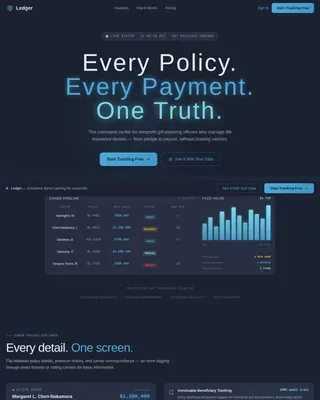 Robust Coverage Monitor Landing Page Template