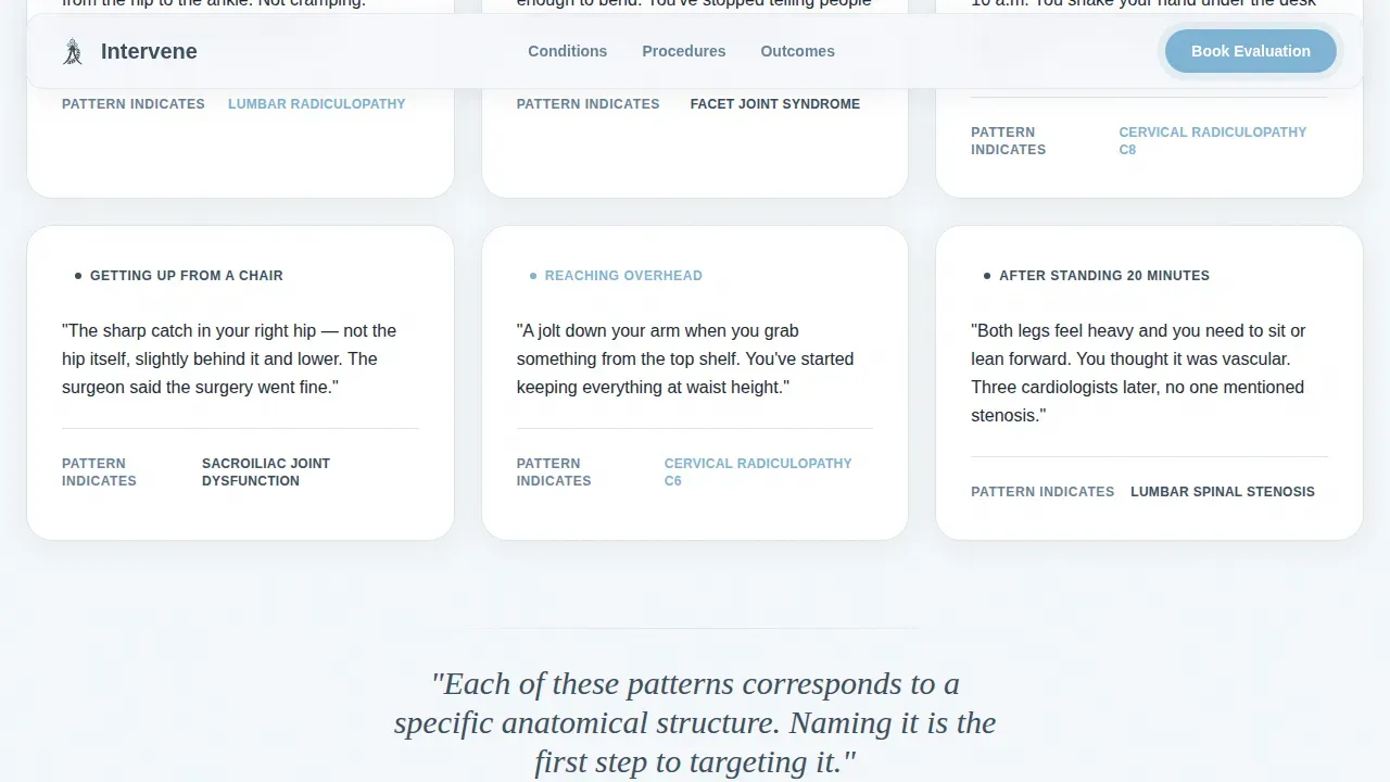 Precision Pain Management Landing Page Template