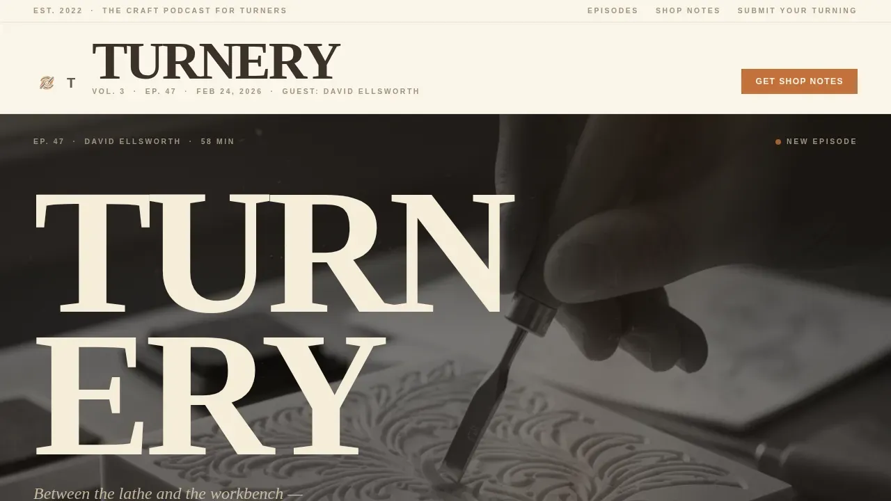 Woodturning & Lathe Work Content Blog Website Template
