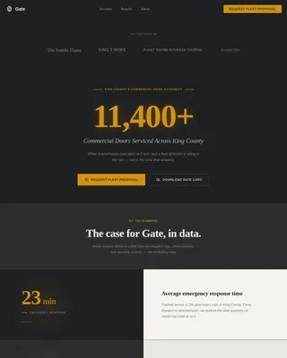 Industrial Door Installation | Free Website Template | Rocket