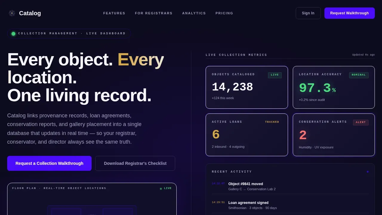 Museum Vertical SaaS Directory Website Template