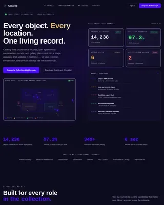 Museum Vertical SaaS Directory Website Template