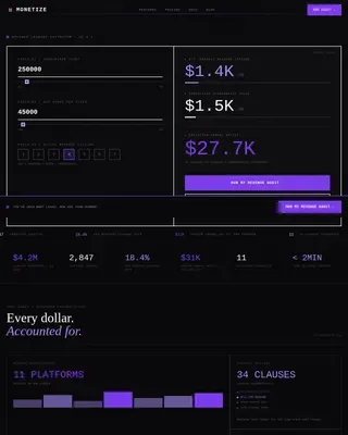 Bold Creator Income Audit Landing Page Template