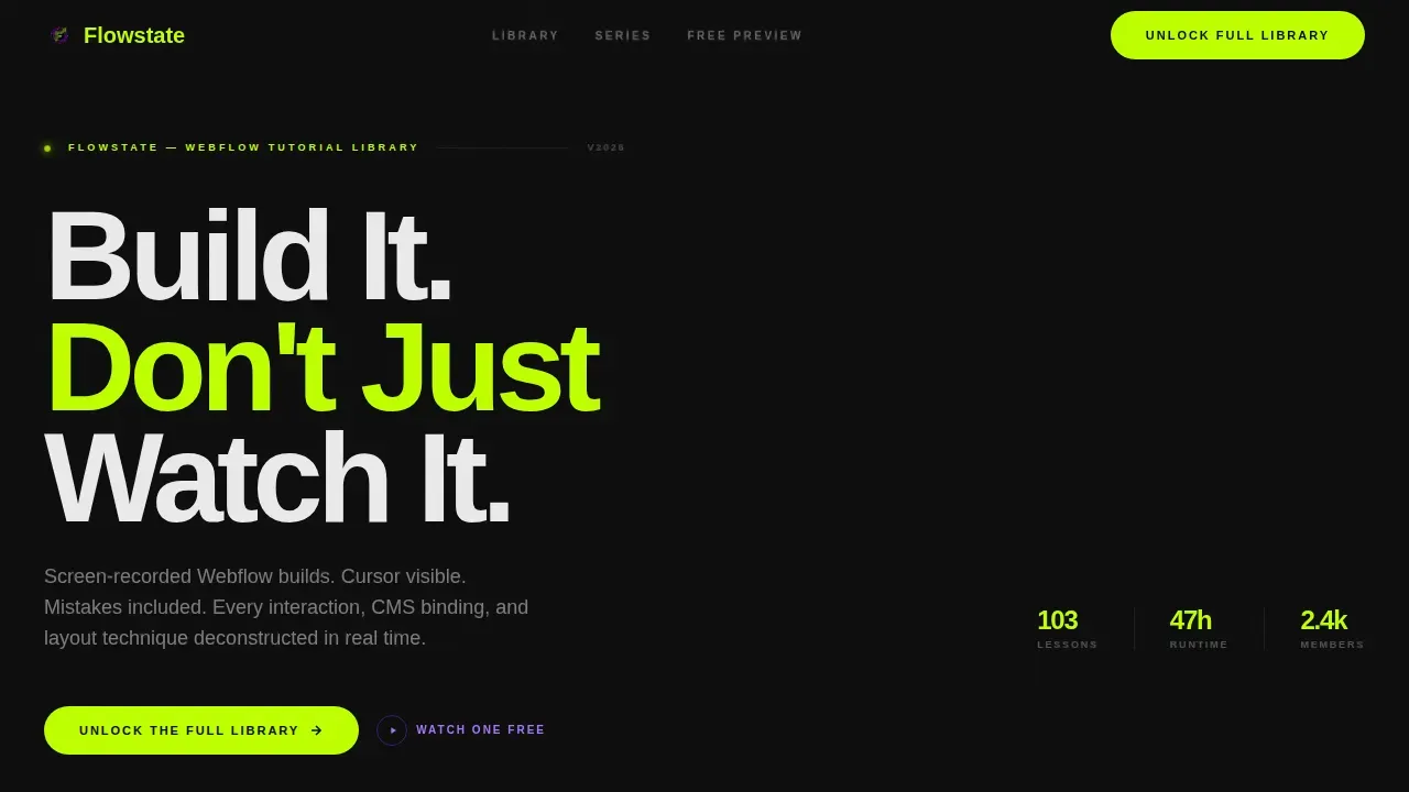 Interactive Webflow Course | Free Website Template | Rocket