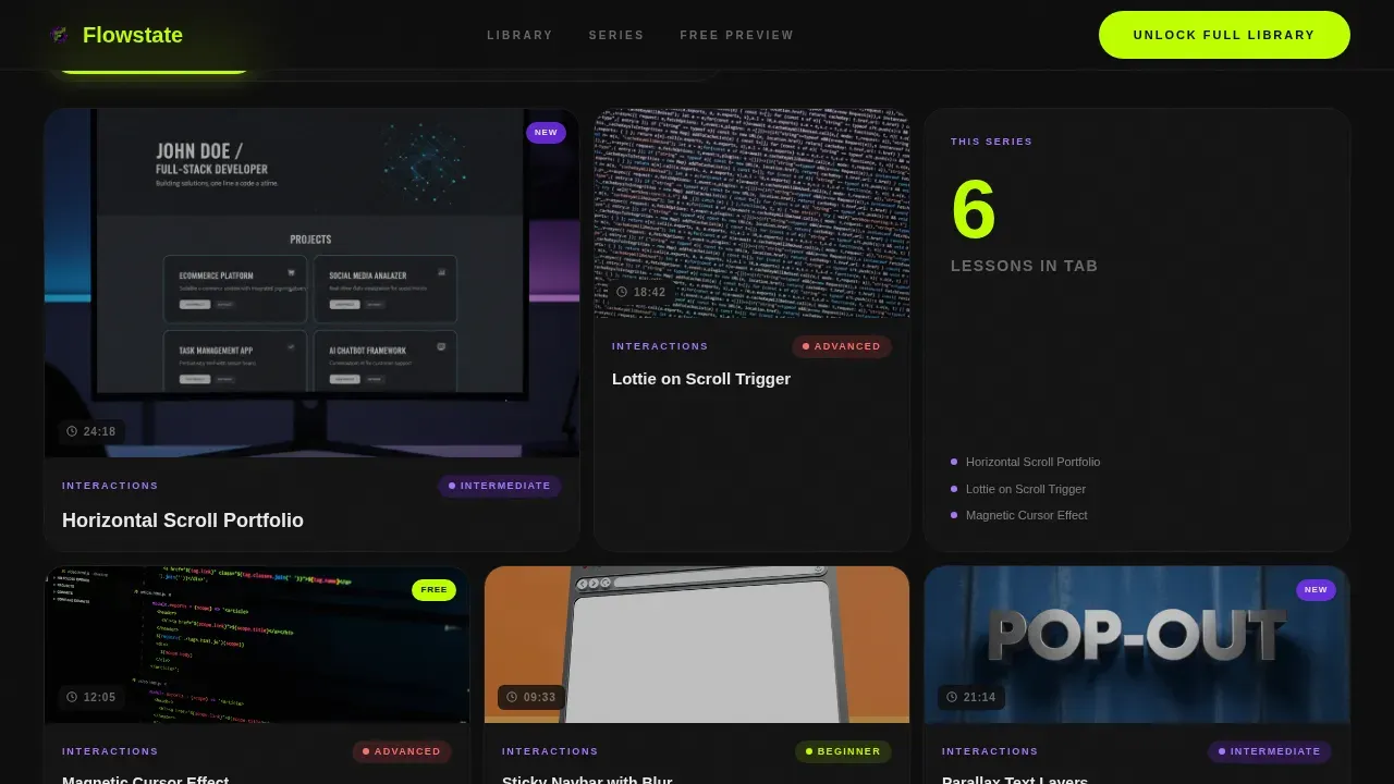 Interactive Webflow Course | Free Website Template | Rocket