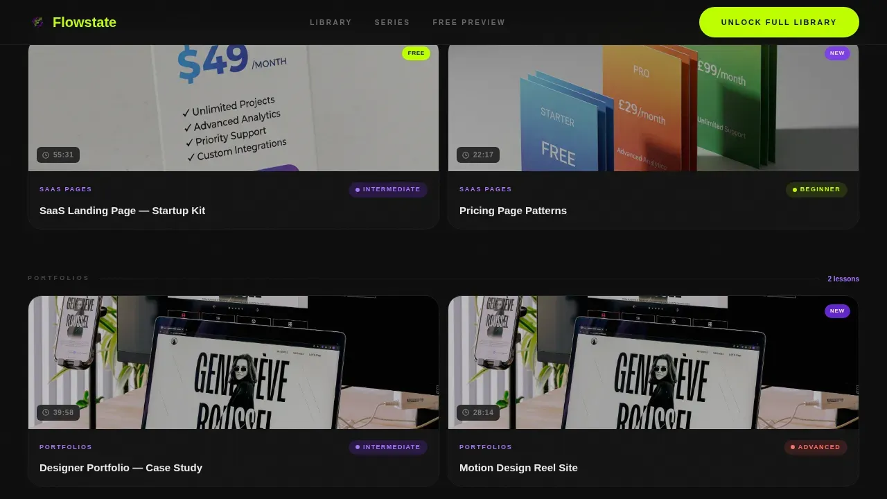 Interactive Webflow Course | Free Website Template | Rocket