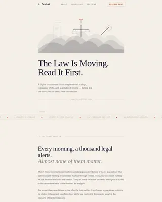 Insightful Law Firm Insights Landing Page Template