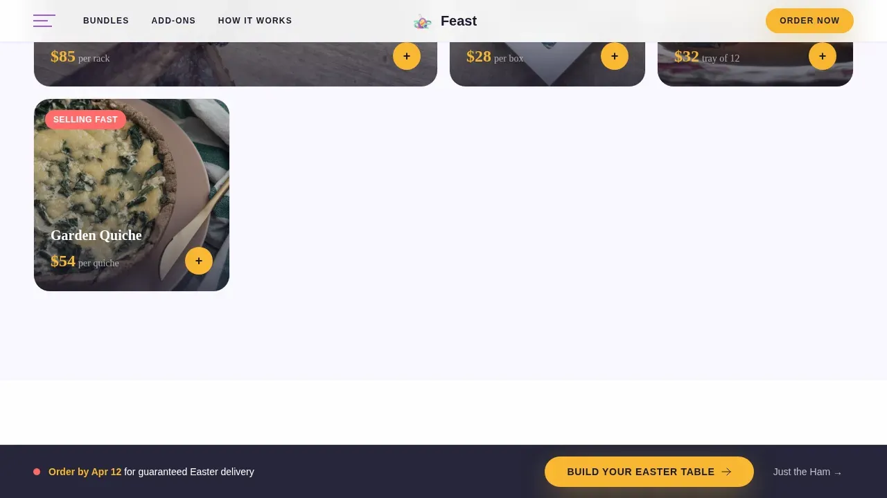 Easter Pricing Website Template