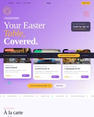 Easter Pricing Website Template