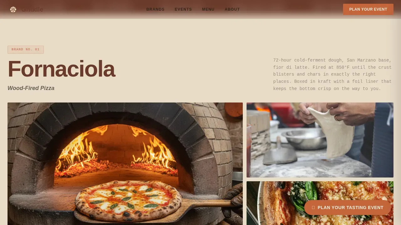 Modern Ghost Kitchen Platform Landing Page Template
