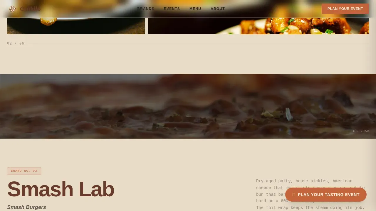 Modern Ghost Kitchen Platform Landing Page Template