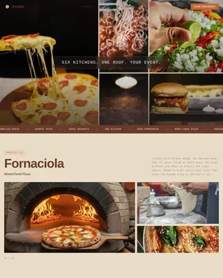 Modern Ghost Kitchen Platform Landing Page Template