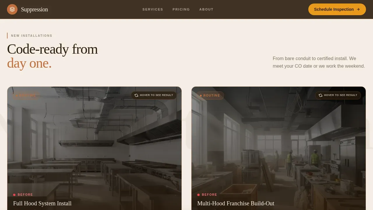 Expert Fire Safety Systems Landing Page Template