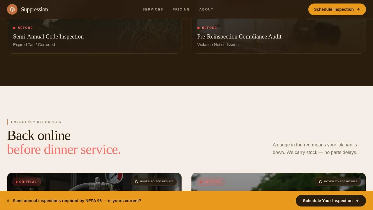 Expert Fire Safety Systems Landing Page Template