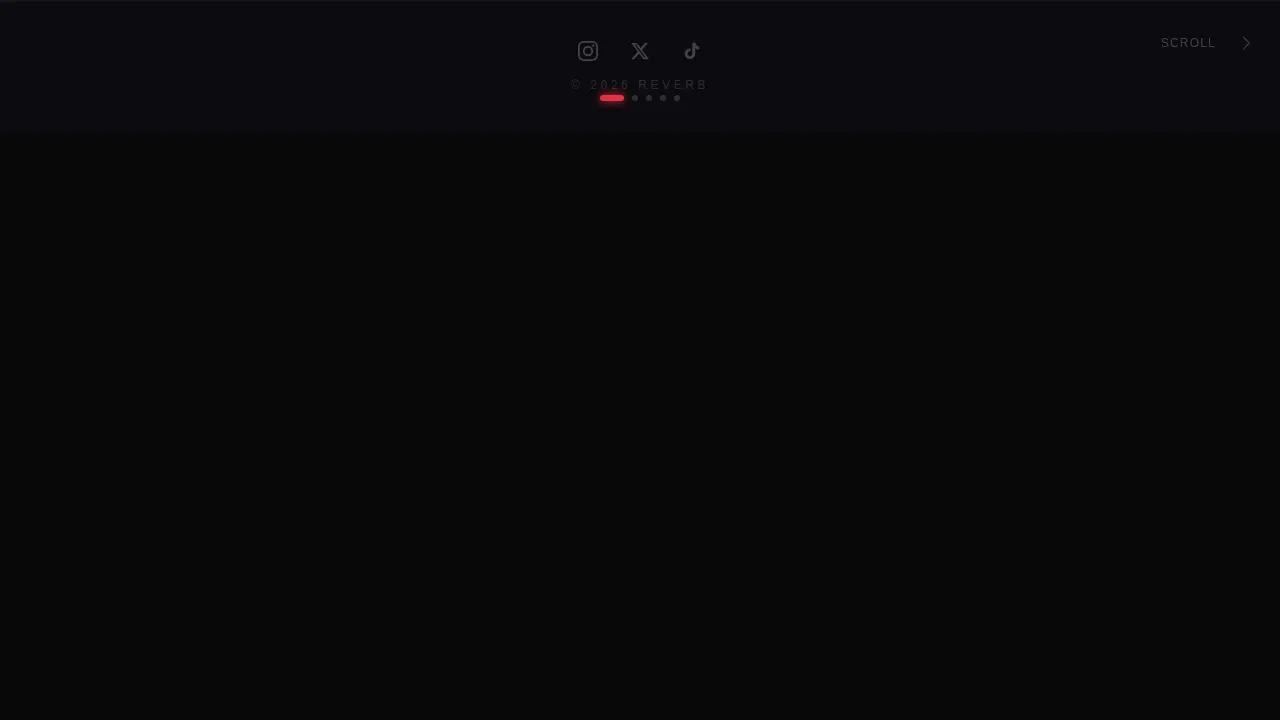 Dark Immersive Solo Artist Landing Page Template