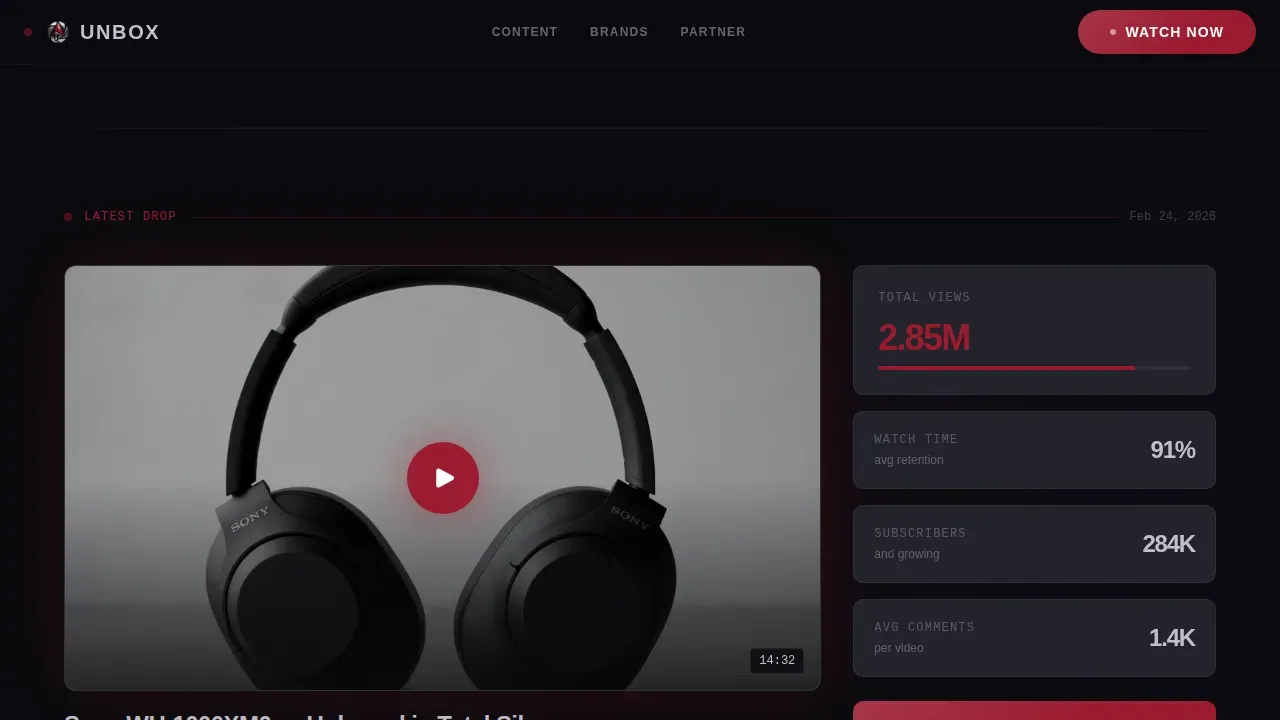 Immersive Review Platform Landing Page Template