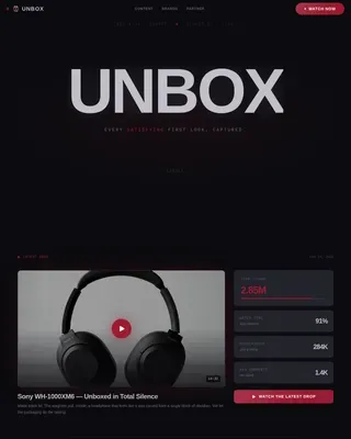 Immersive Review Platform Landing Page Template